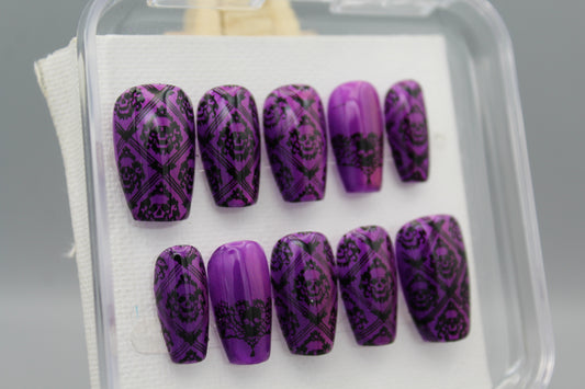 Purple Gothic Lace